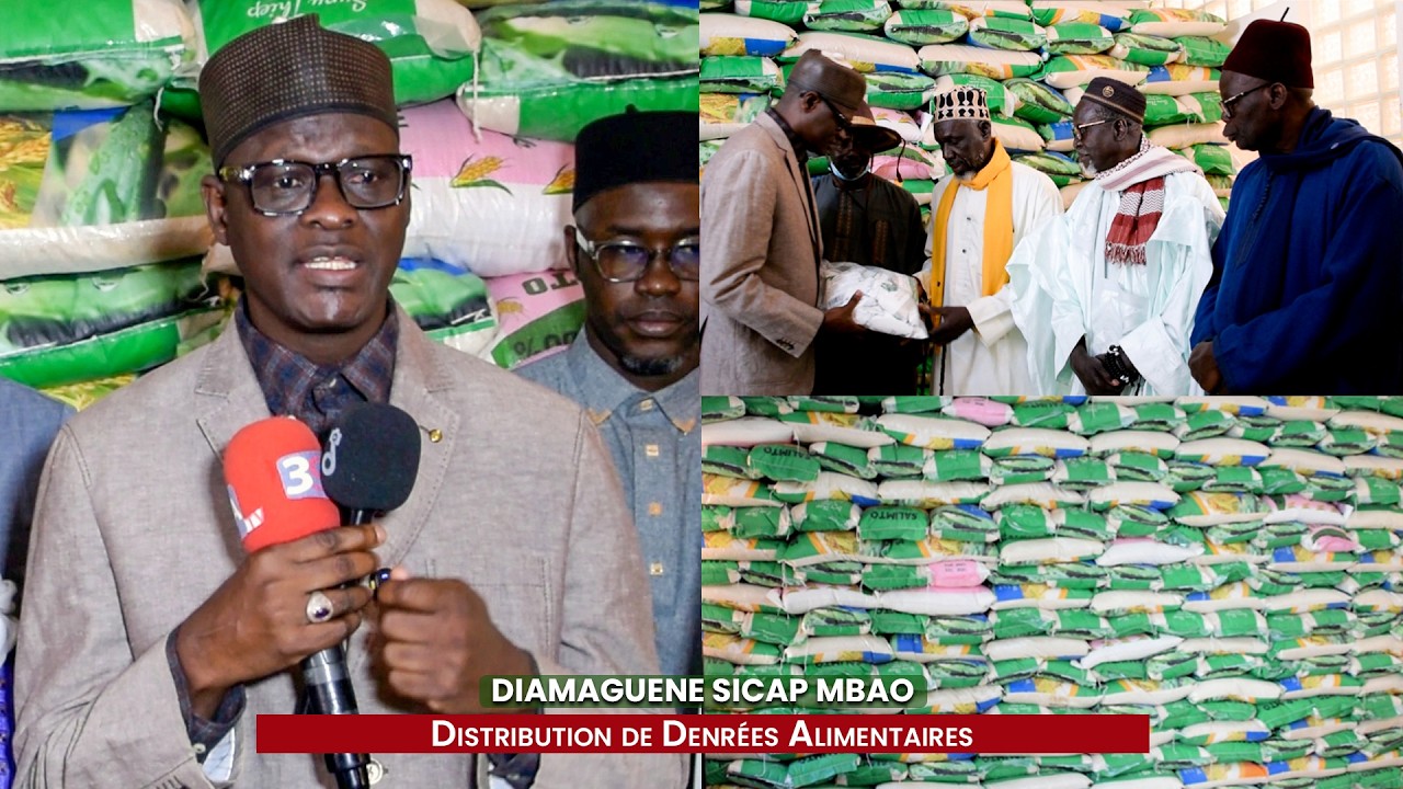 Action Sociale DSM : 100 Millions de Denrées Distribuées par le Maire Cheikh Aliou Bèye