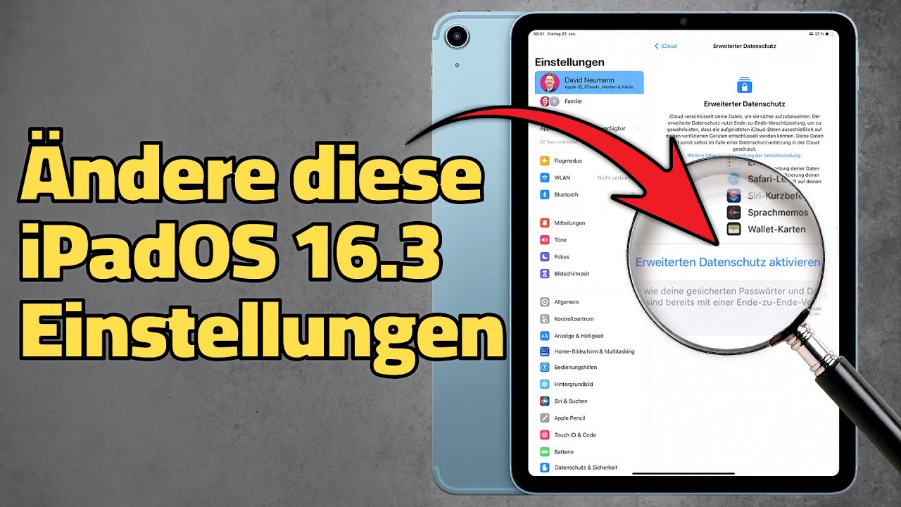 25 iPadOS 16.3 Einstellungen, die du ÄNDERN solltest