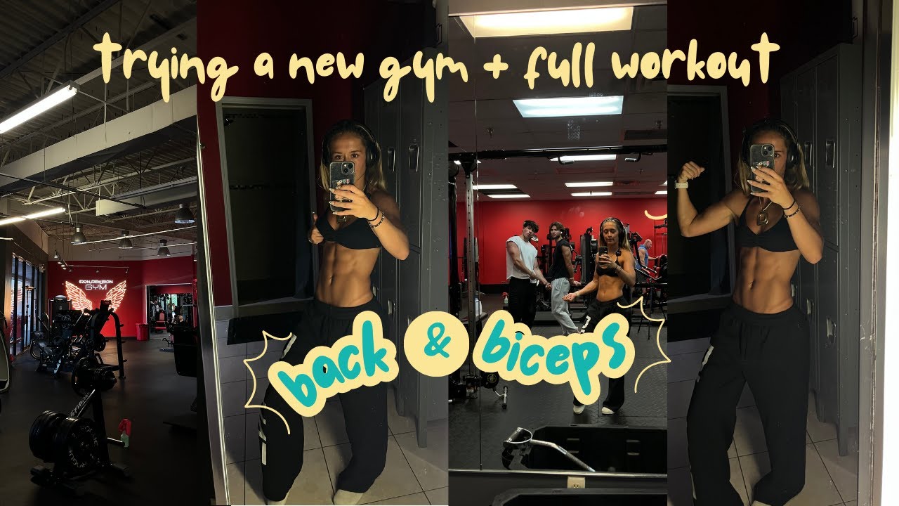 TRYING OUT THE BEST GYM IN ORLANDO, FL + full back & bicep workout