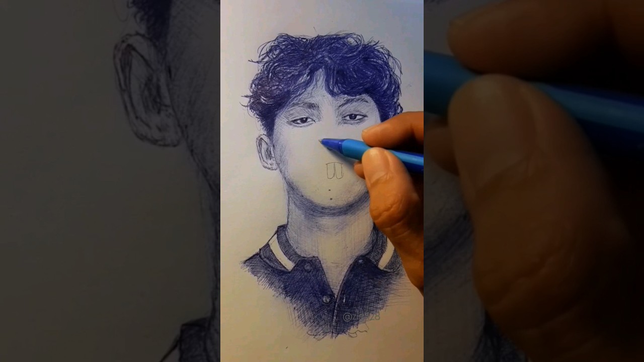 Gambar willie salim only pen #williesalim #ballpenart #sketsawajah #portrait #gambar #artvideo #draw