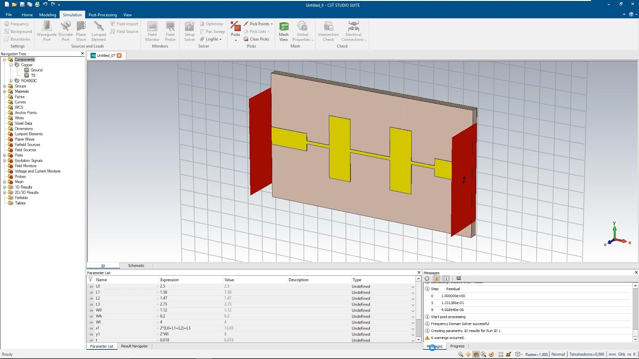 EM Simulation of a Microstrip Stepped-Impedance Low Pass Filter Using CST Software