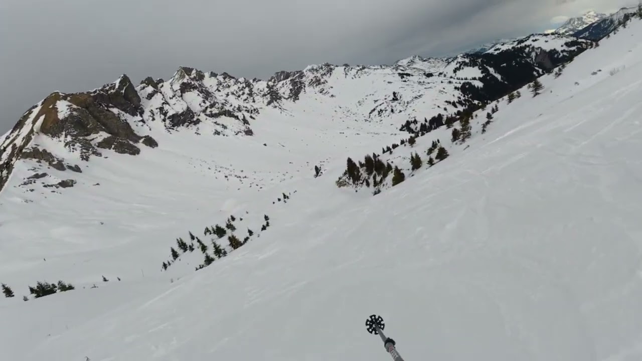 Rando à ski au dessus de Barme 