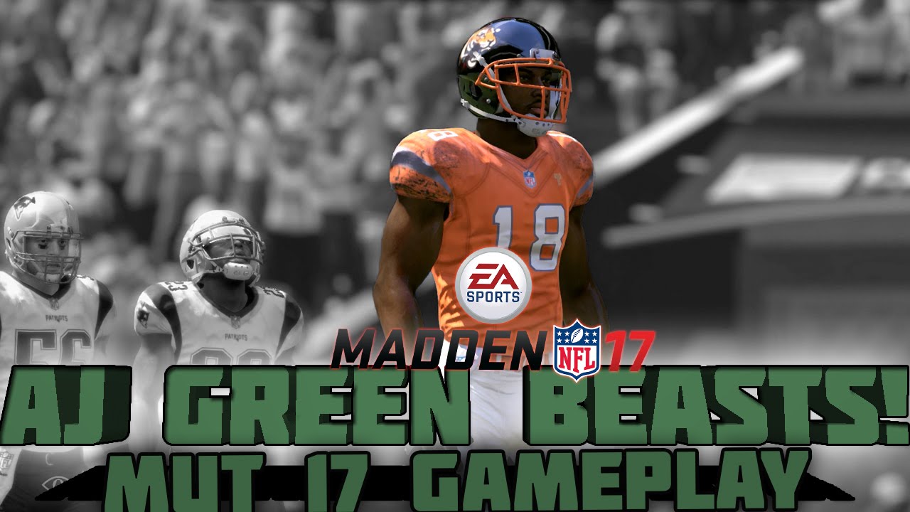 BEST WR IN MUT 17! AJ GREEN IS A BEAST! MUT 17 GAMEPLAY |  Madden 17 Ultimate Team
