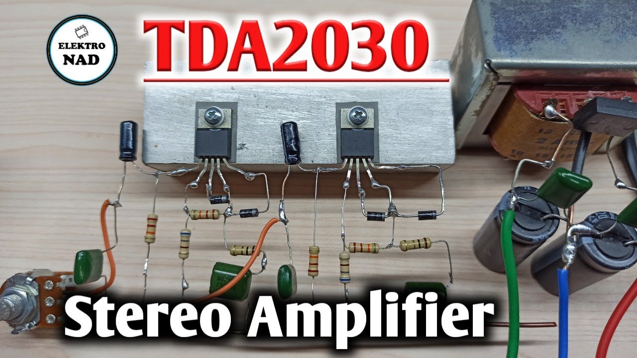 how to make tda2030 stereo amplifier