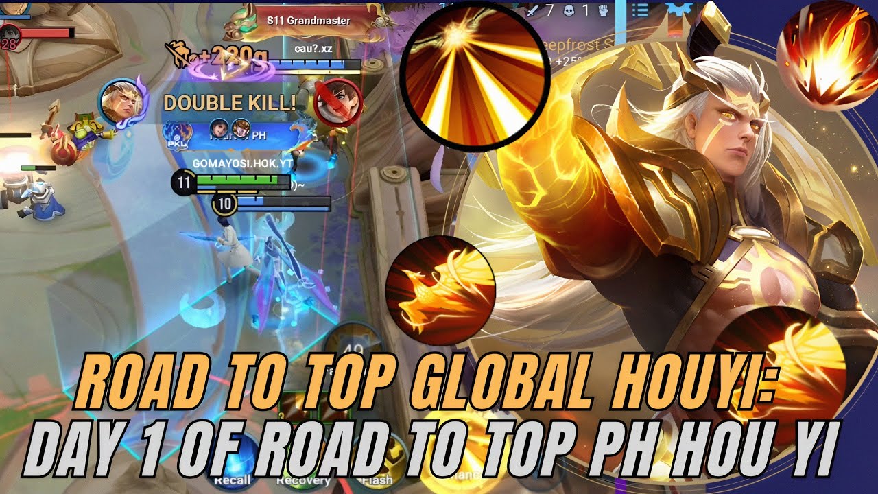 Road to Top Global Hou Yi Day 1 Honor of Kings