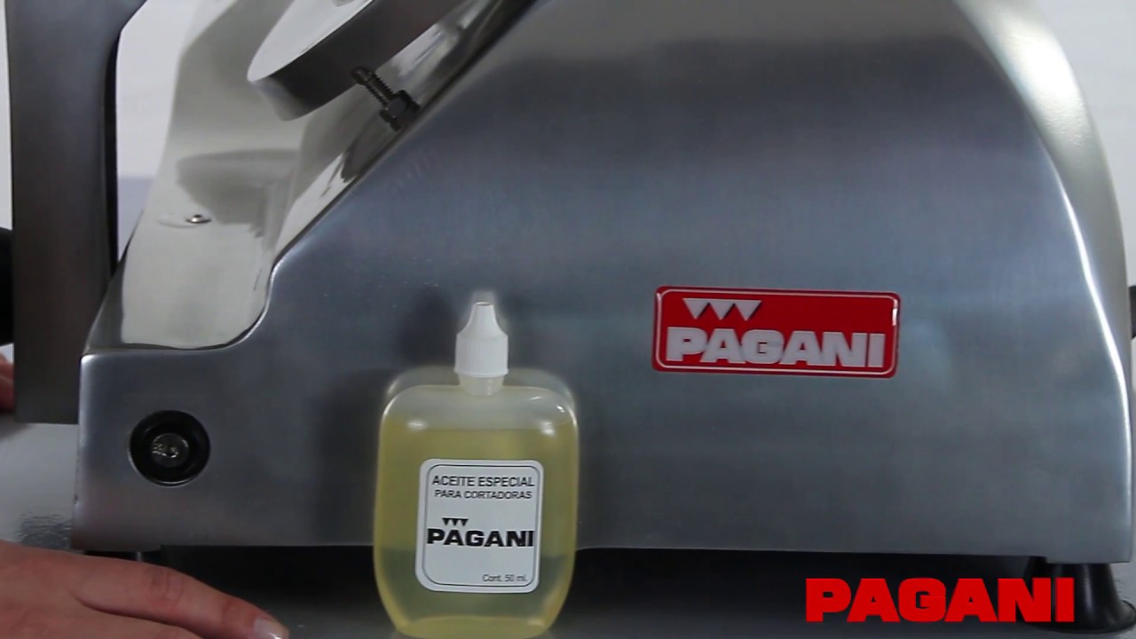 Como lubricar una cortadora de fiambre Pagani