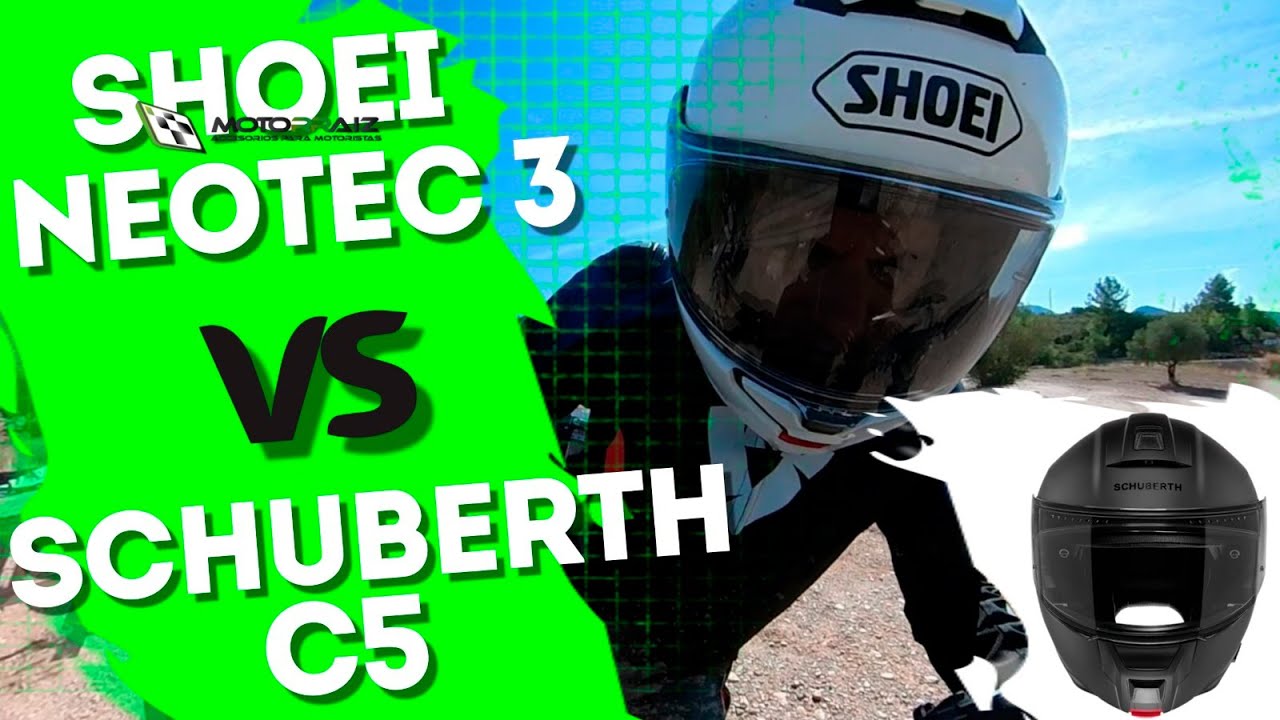 Shoei Neotec 3 vs Schuberth C5, comparativa en ruta, y análisis final con pesos y mucho más.
