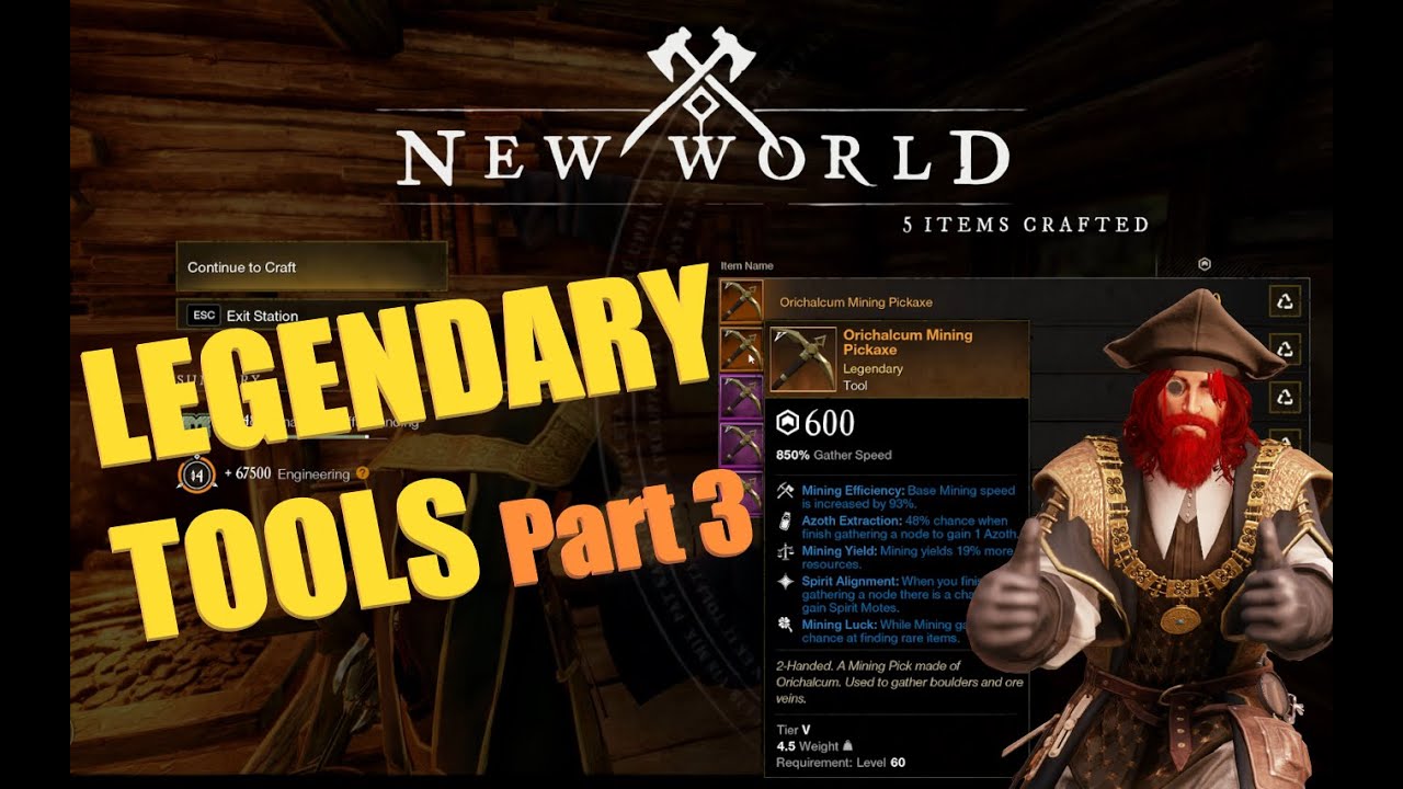 New World: Crafting 300x 595-600 GS Tools (Results & Analysis)