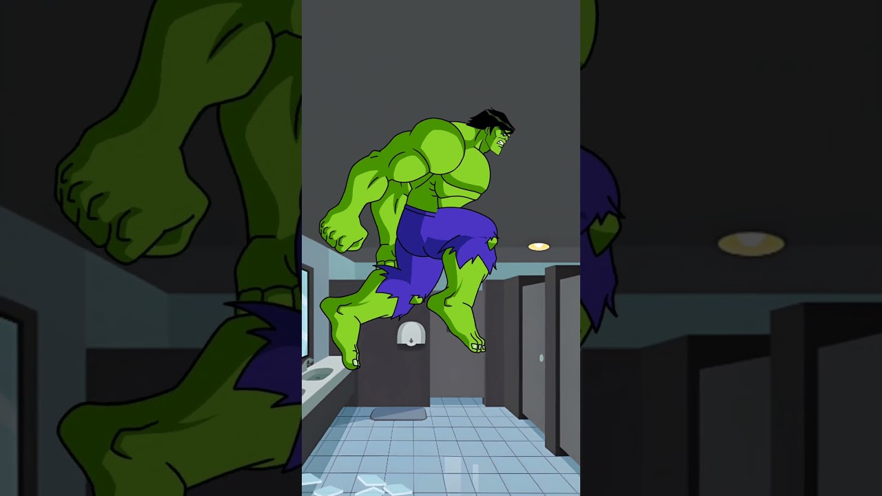 Hulk Take over Puny Bruce banner Angry Hulk Transformation Animation