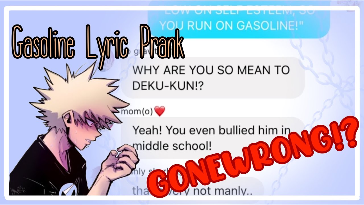 Gasoline Lyric Prank || Class 1A Group Chat