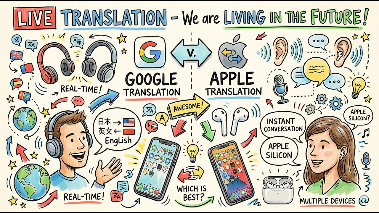 Live Translation - We Are Living in the FUTURE, Google v. Apple #translation #ios #google #apple