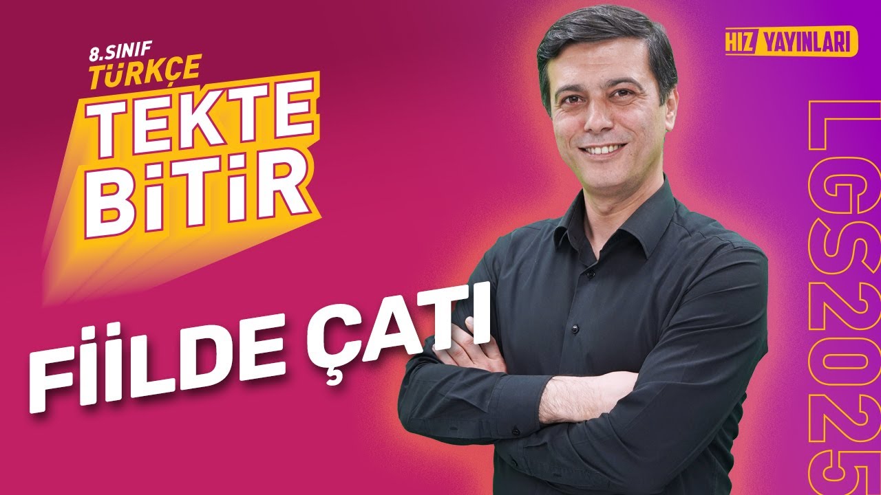 TEKTE BİTİR - LGS 2025: 8. Sınıf Türkçe - Fiilde Çatı -  Full Konu Anlatımı