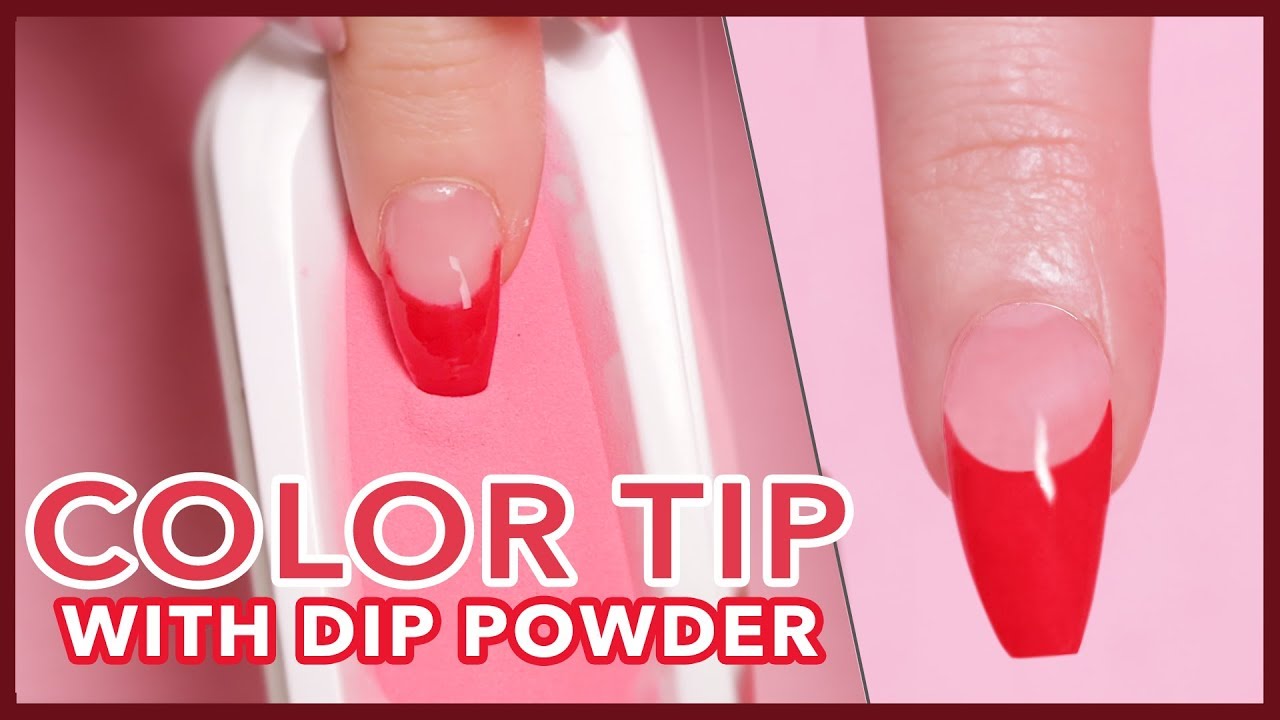 How to: Color French Tip Using Dip Powder