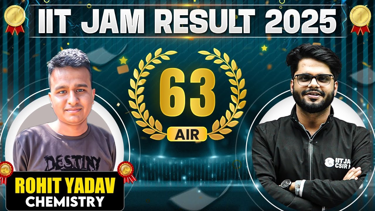 Meet IIT JAM Chemistry 2025 - AIR 63 Rohit Yadav 🏆 || IIT JAM Result 2025 Topper&nbsp;Interview