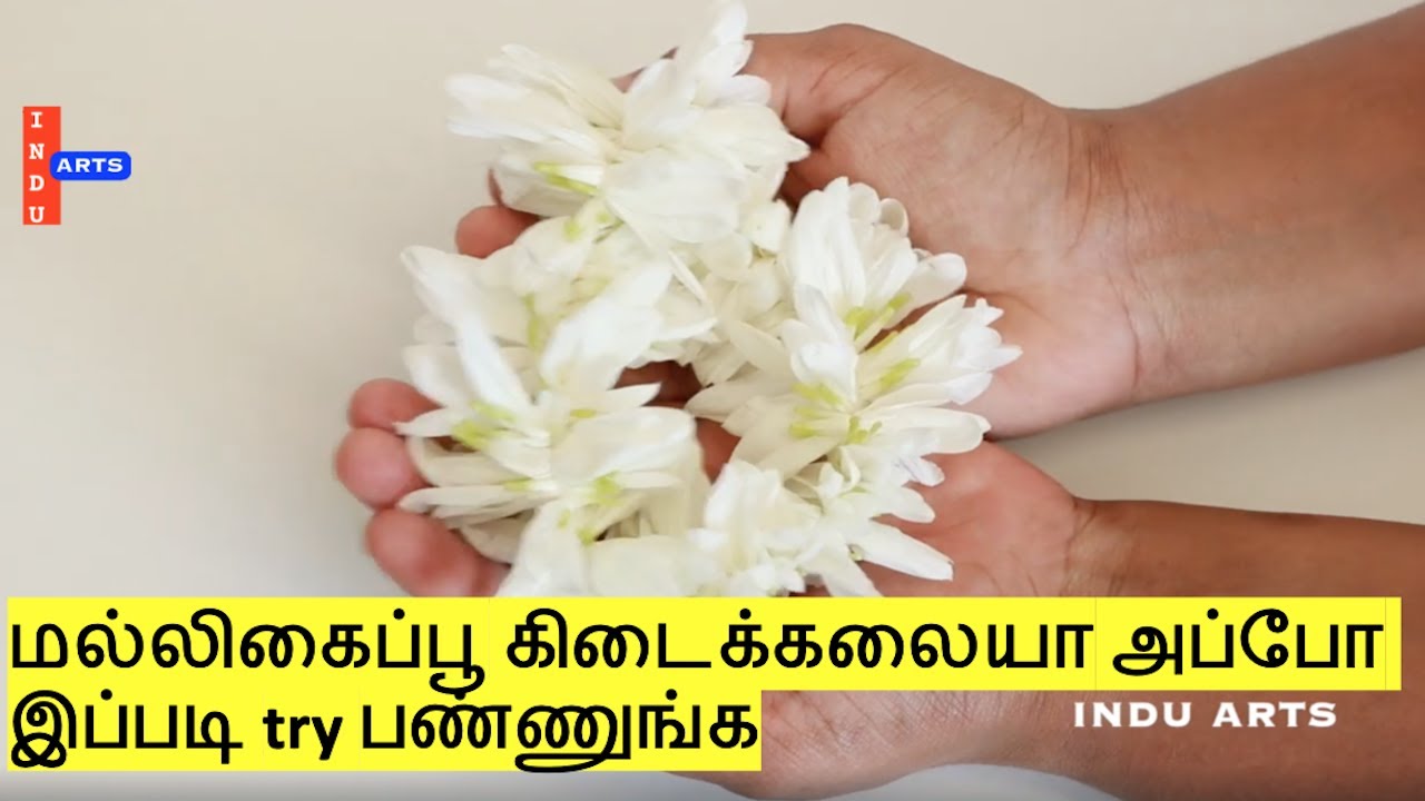 கிரிஸான்தமம் பூவை மல்லிகை பூ மாலையாக சரம் செய்வது எப்படி? How to make garland using chrysanthemum