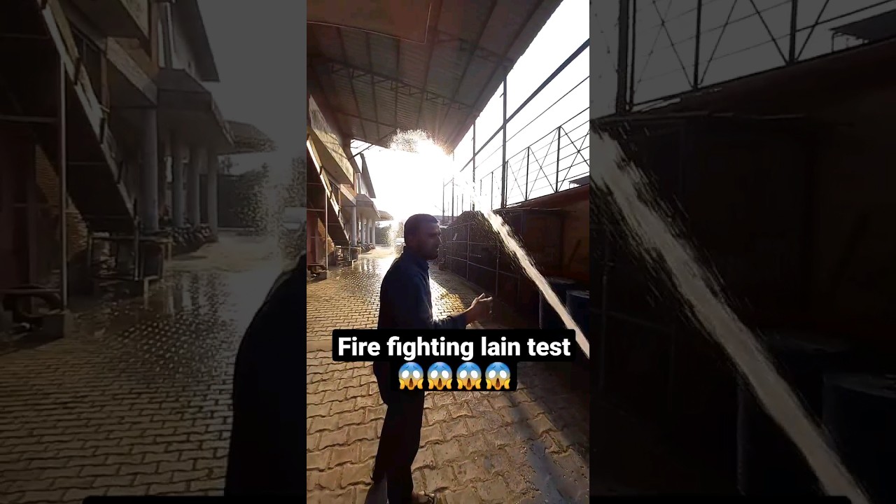 how to make fire fighting line testing 😱😱😱😱😱 