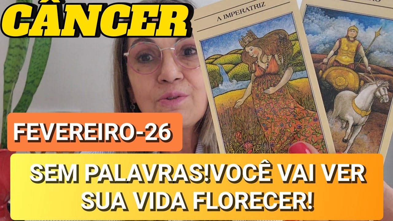 ♋️CÂNCER FEVEREIRO-26 SERÁ INESQUECÍVEL🔮UM PRESENTE DIVÍNO! VOCÊ VAI VER SUA VIDA FLORECER🪷