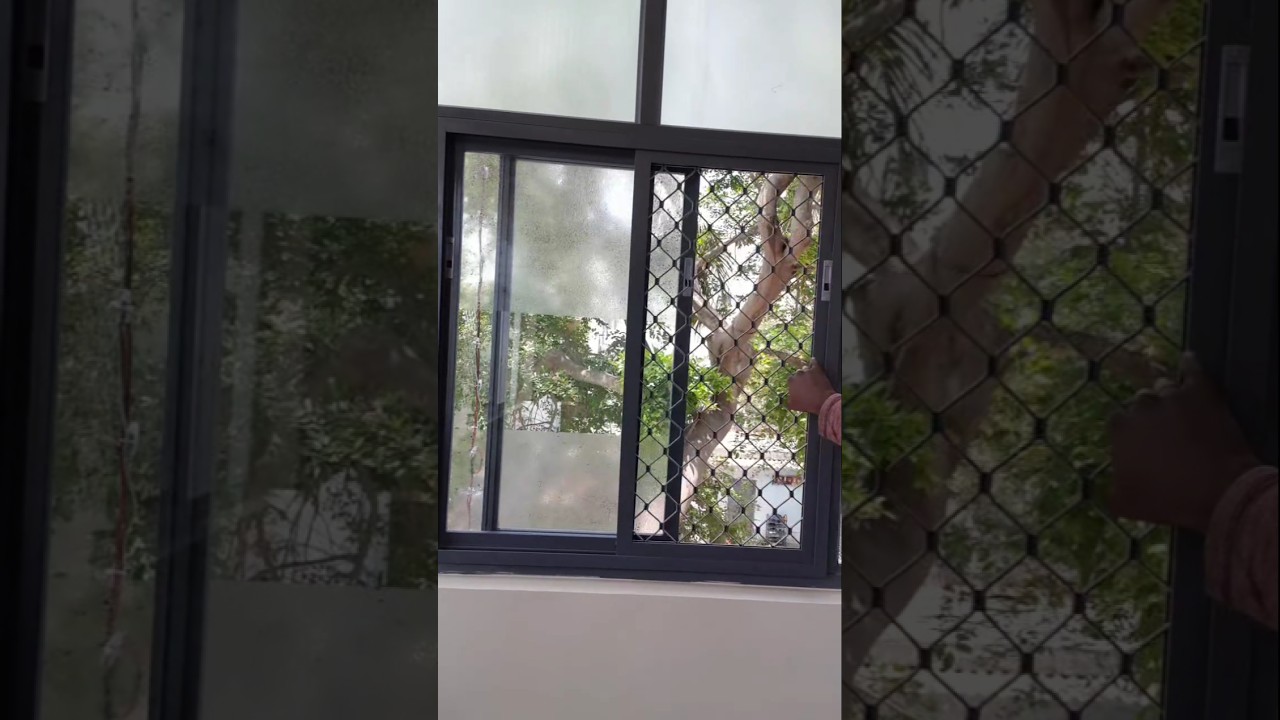 😍 Modern window grill design 