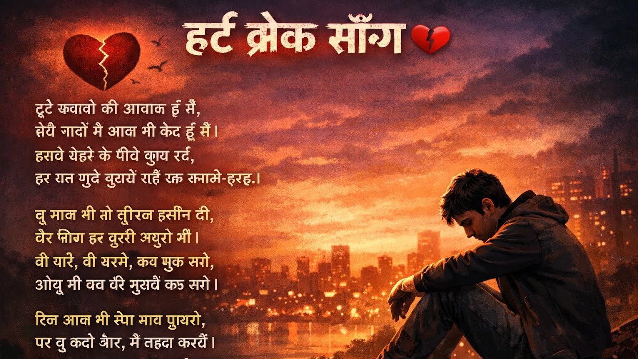 कवावो की आवाक ई मैं, सेयै गादों मै आत मी केद हूं मैं।हसवे येहरे के पीवे कुाय रर्ट, हर रात #tsong  