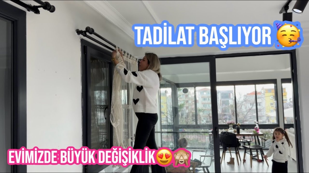 BÜYÜK TADİLAT BAŞLIYOR🥳EVİMİZDE NELER OLUYOR❓ARKADAŞLARIMIZLA BİR GÜN