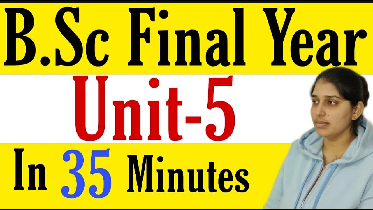 B.Sc Final Year |ORGANIC UNIT-V | In 35 Minutes| Poonam Mem |SAMBHAV INSTITUTE|
