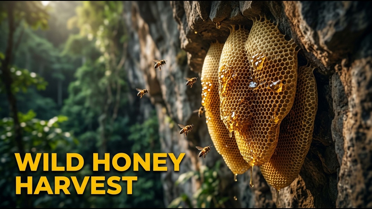 Wild Rock Bee Honey Harvest | A Cinematic Documentary by GALHO