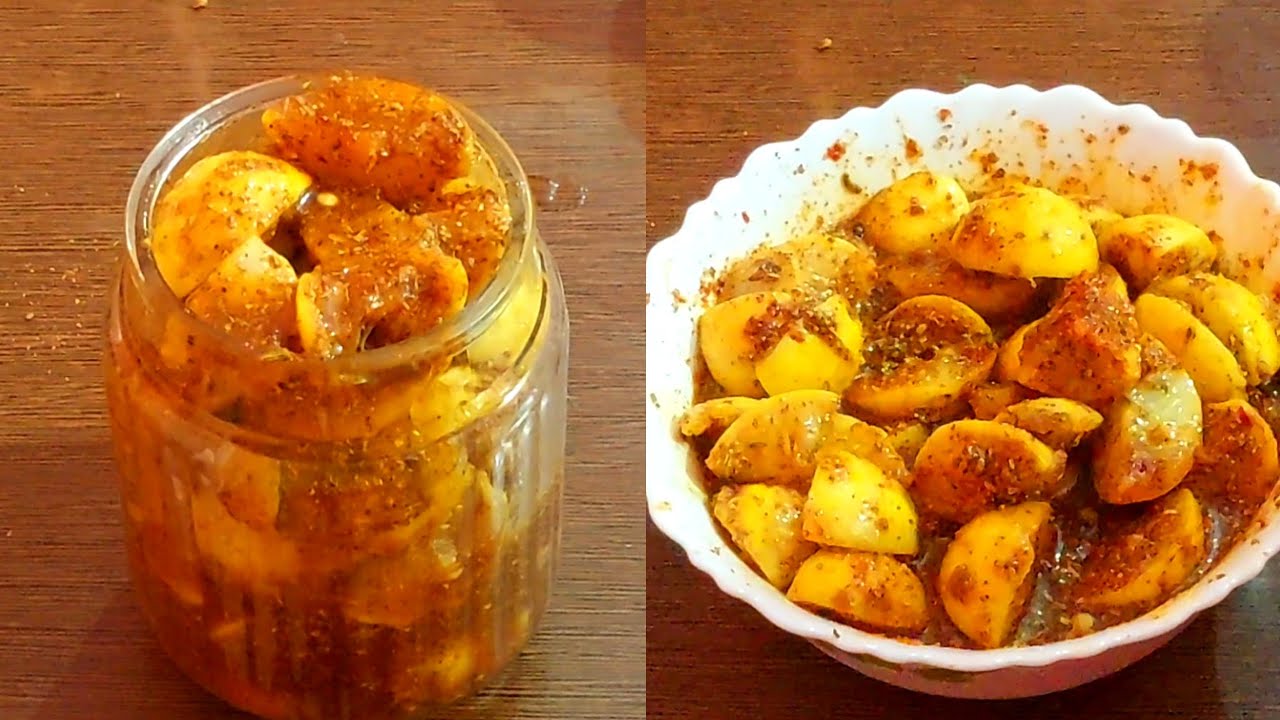 नींबू का खट्टा मीठा अचार Recipe |
