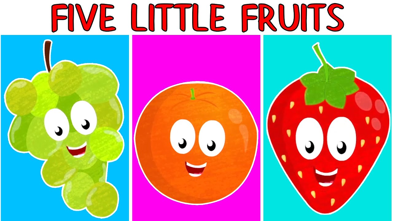 Five Little Fruits Jumping on the Bed + More Learning Rhymes & Kids Music