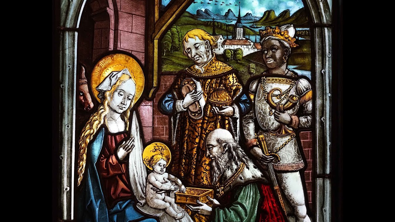 The conservator's eye: a stained glass Adoration of the Magi