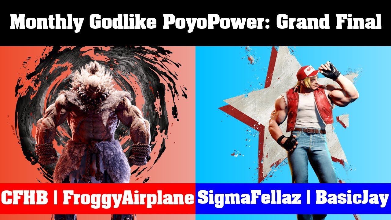 [Monthly Godlike PoyoPower] Grand Final - CFHB | FroggyAirplane (Akuma) vs BasicJay (Terry)