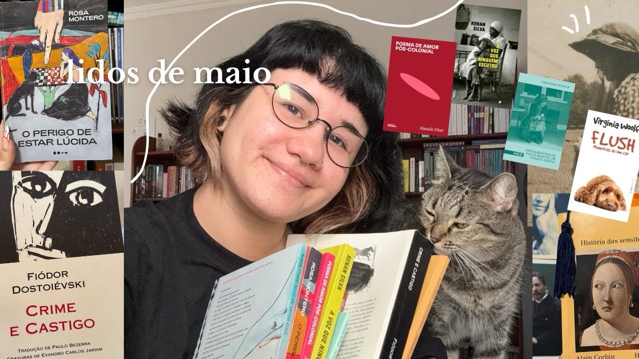 os 8 livros LIDOS em MAIO 📚✨ Virginia Woolf, Dostoiévski, literatura brasileira e mais