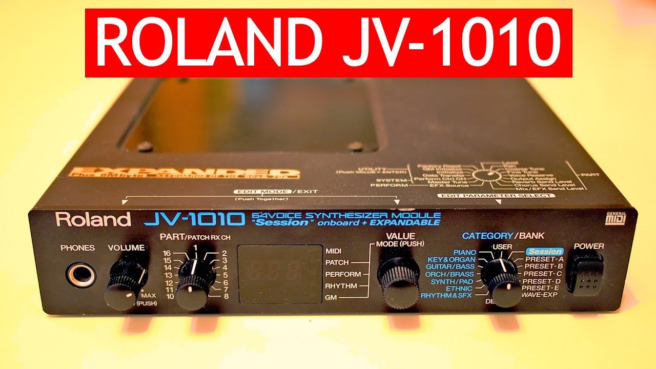 Roland JV-1010 Midi tested - professional alternative to the SC-55/88 Pro?
