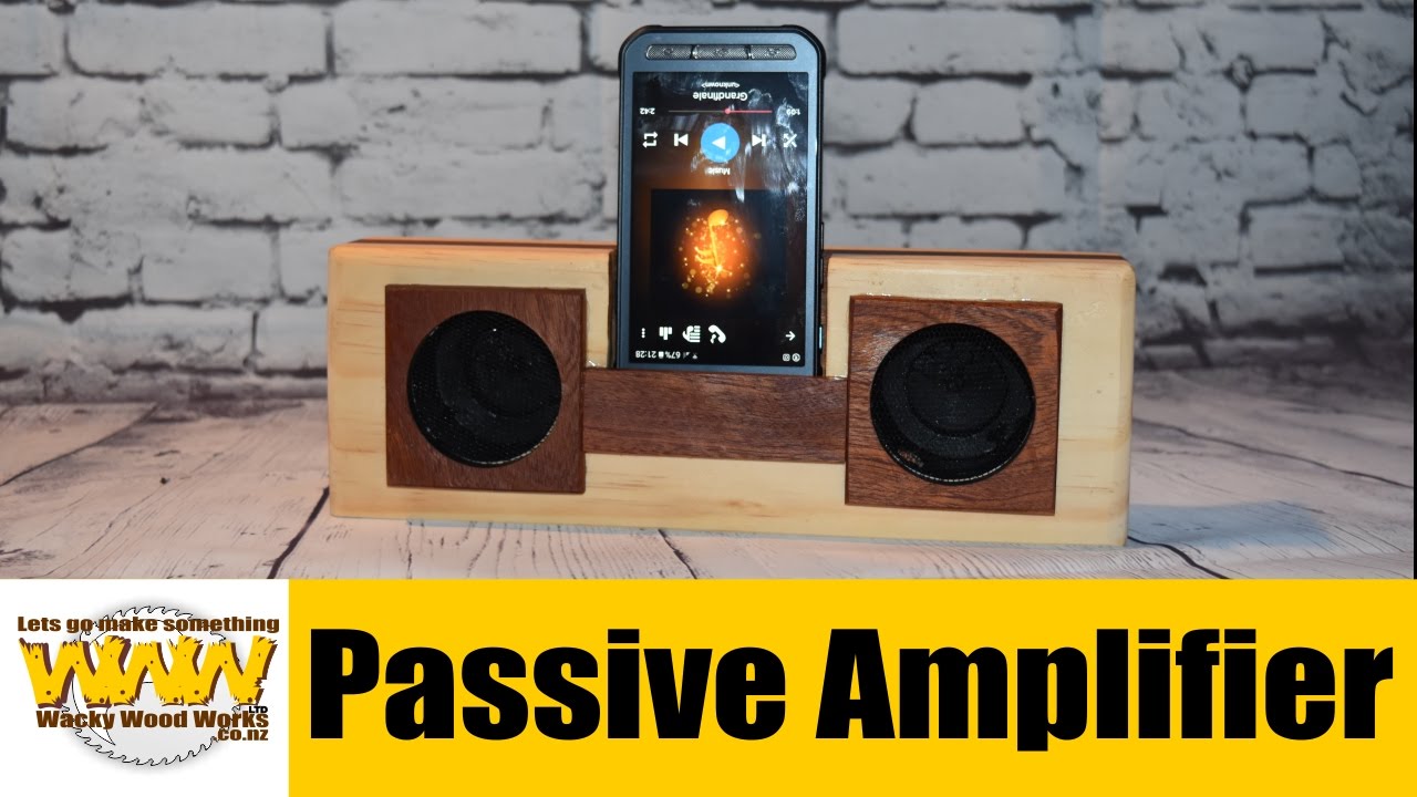 I make a Passive Amplifier - Off the Cuff - Wacky Wood Works.