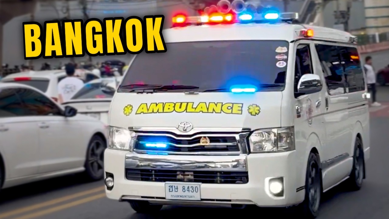 THAI STYLE! [Bangkok] Emergency Vehicles Responding