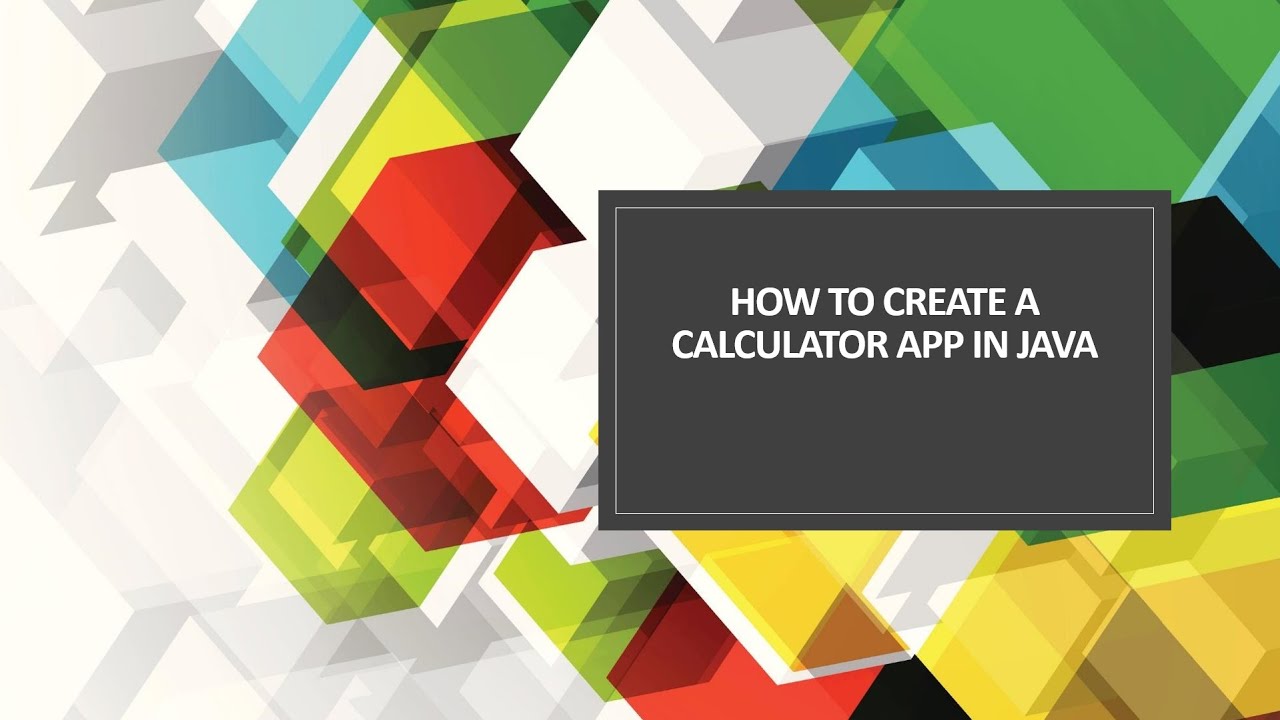 How to create a calculator in Java