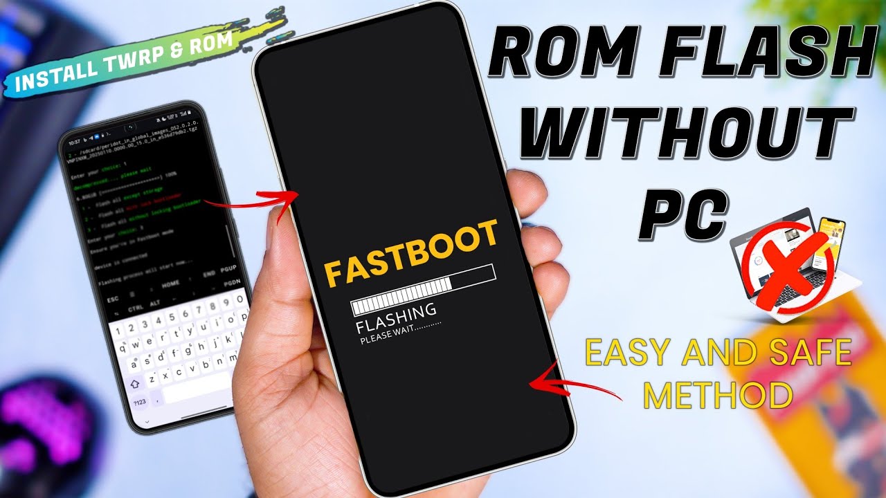 How to Flash Custom ROM without PC | Flash TWRP & Custom ROM without Pc | No Pc for TWRP