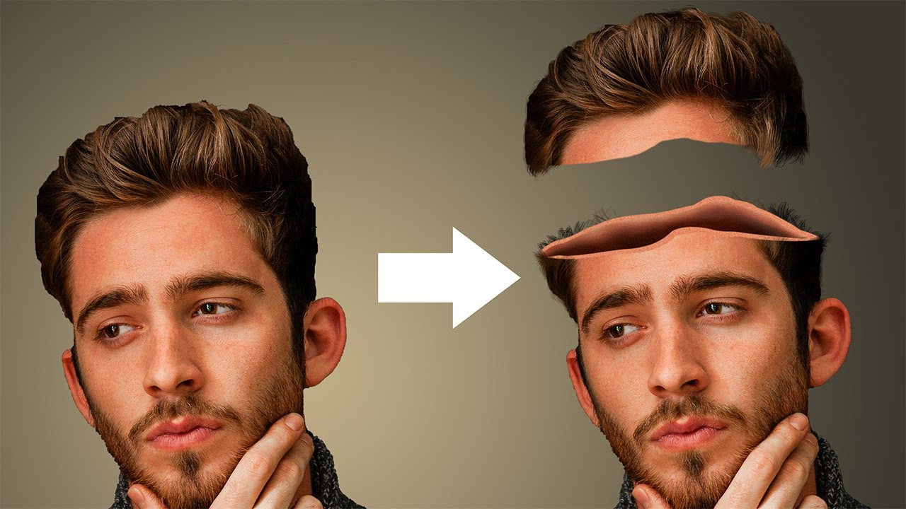 Hollow Head - Photoshop Manipulation Tutorial - Hole in Head- Hollow Face