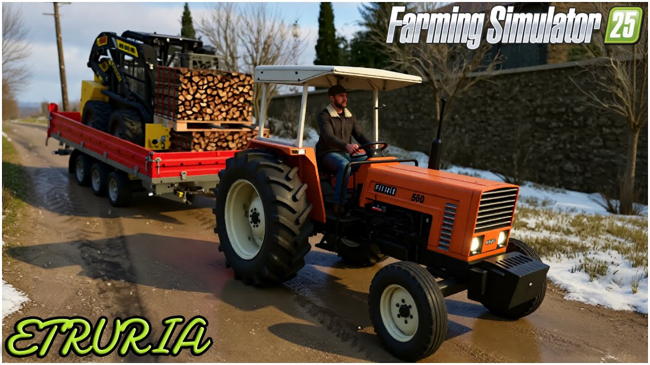 ETRURIA FS25 #52 - FIAT X70 + VENDITA PANE + SPALIAMO LA NEVE - GAMEPLAY ITA