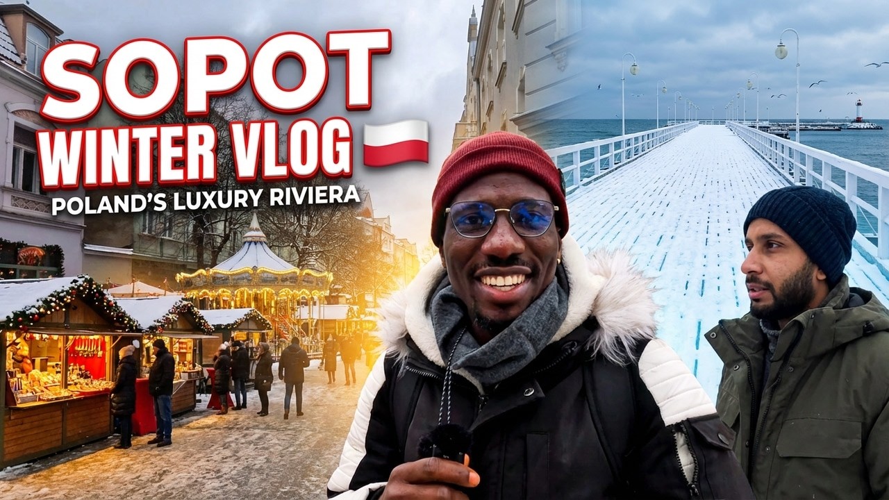 I Visited Poland’s Richest City! (Sopot Winter Vlog 🇵🇱)