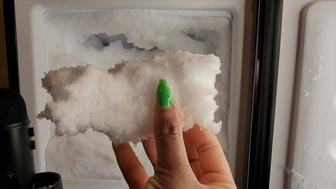 EATING OUT THE FREEZER | CREATOR'S CHOICE | #iceeating #asmr #asmrice