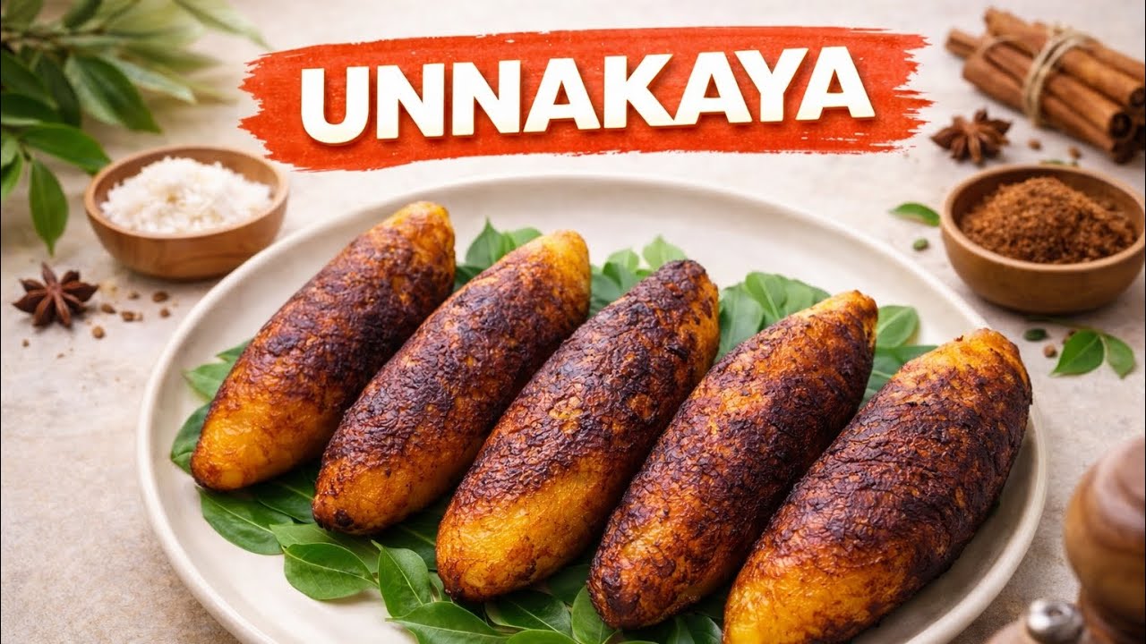 Golden & delicious Unnakaya Recipe you must try 🍌🥥 @YAASHdiaries 