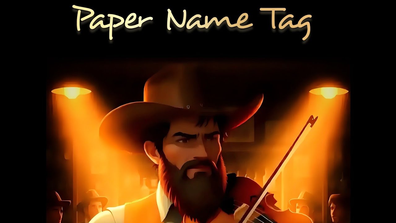 Paper Name Tag by Ashley #countrymusic #bluegrass 