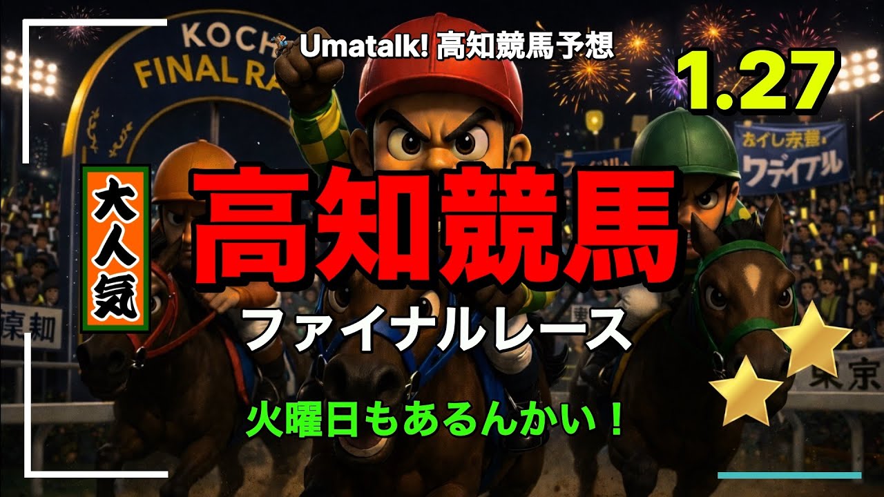 【高知ファイナルまたやるんかい！】一発逆転の高知ファイナルレース！火曜日！ 📱