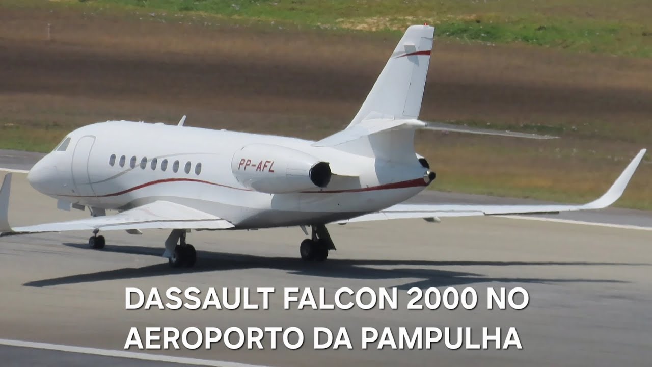 DASSAULT FALCON 2000 (PP-AFL) NO AEROPORTO DA PAMPULHA 