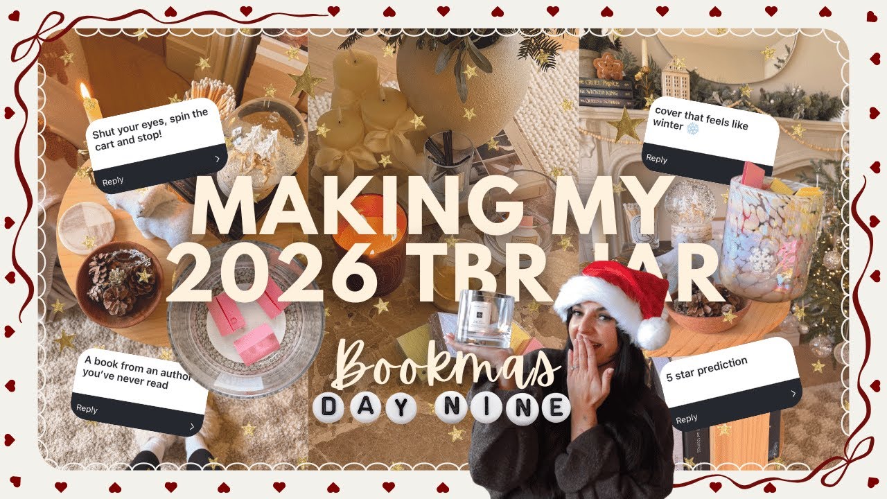 making my 2026 TBR jar with your prompts! ❄️📖🫙📝✨ bookmas day 9