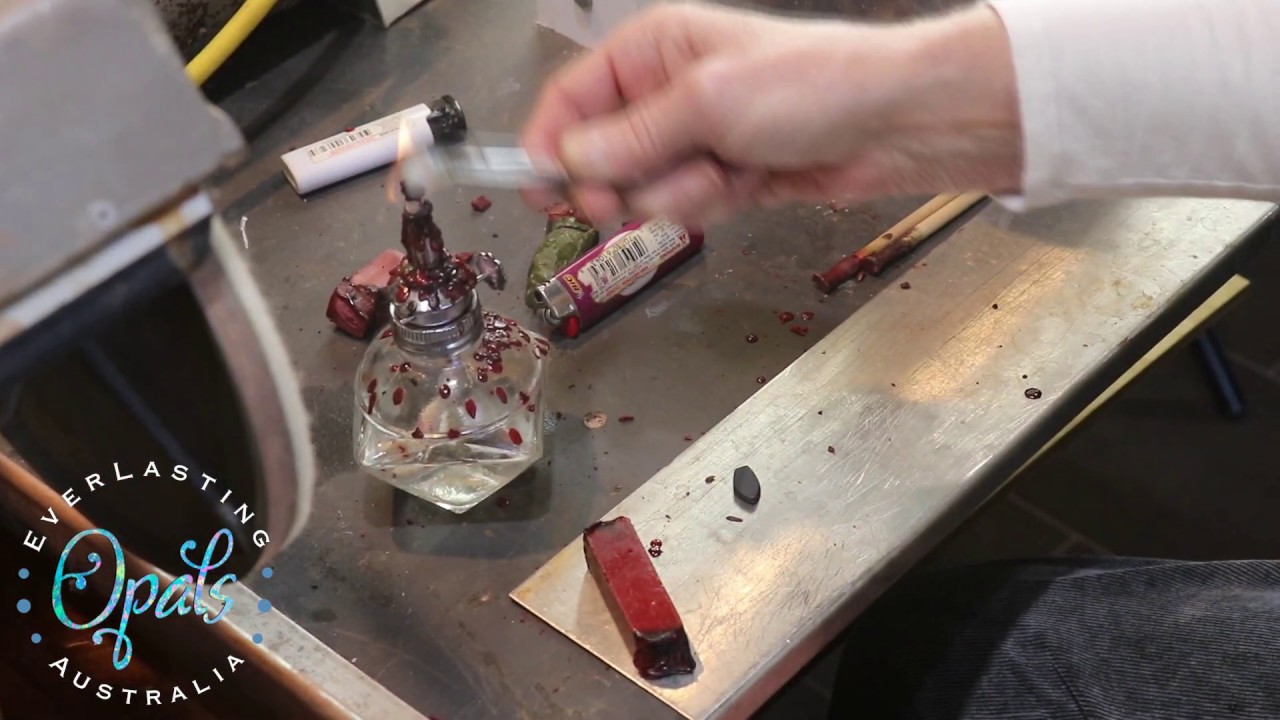How to dop up an opal ready to be cut