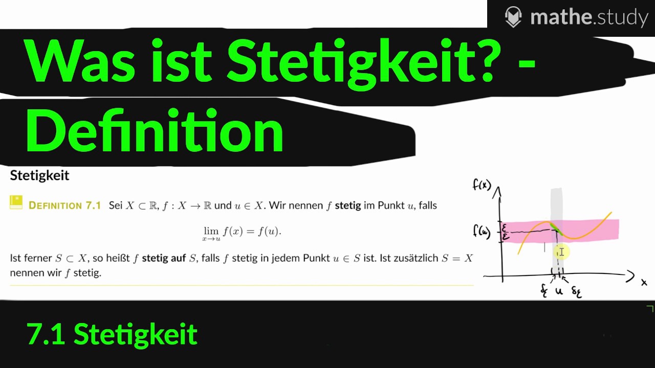 ▶ Was ist Stetigkeit? - Definition    (1/6)    [ by MATHE.study ]