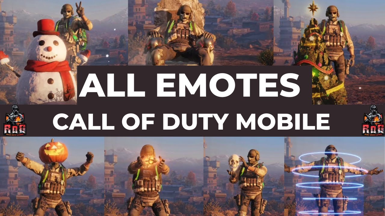 Call of duty Mobile All Emotes | Cod mobile emotes | ALL EMOTES in call of duty mobile | SEASON 1-14