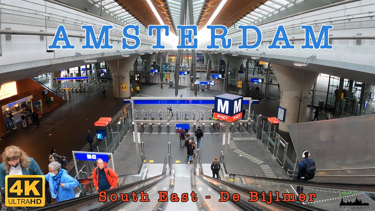 4K Amsterdam Walking Tour  Zuid Oost -  De Bijlmer HDR fall 2021