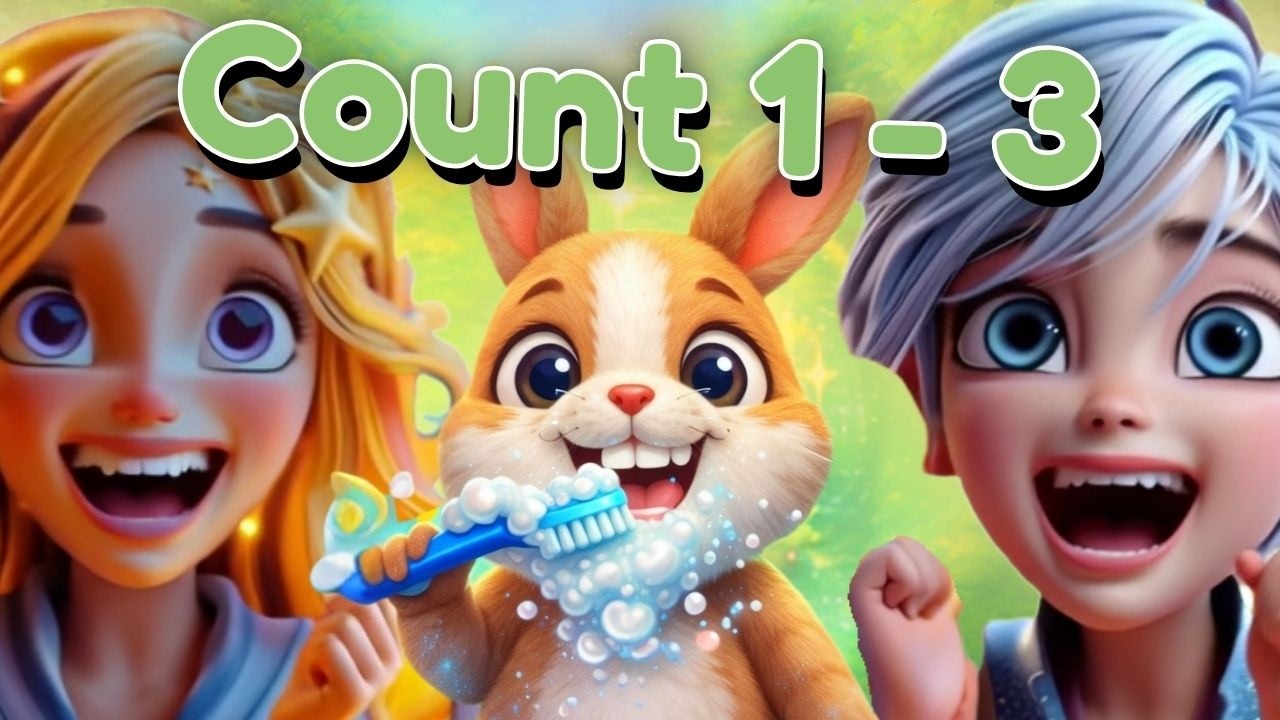 Learn Numbers Forest Animals with Lala & Luno | Bunny & Deer + Fox Toothbrush Adventure! 🪥